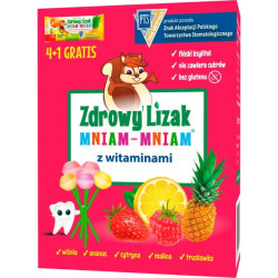 Zdrowy Lizak Mniam Mniam z witaminami, 5 sztuk