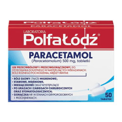 PARACETAMOL POLFA-LODZ 500MG,50 TABLETEK
