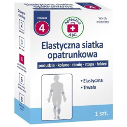 Elastyczna siatka opatrunkowa rozmiar 4 (podudzie, kolano, ramię, stopa, łokieć) , 1 sztuka (Apteczka ABC)
