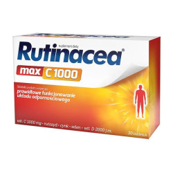 Rutinacea MAX C 1000, tabletki powlekane, 30 sztuk