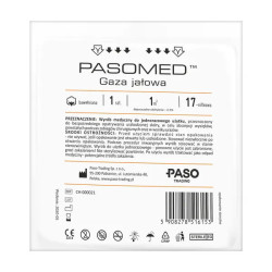 Gaza jałowa, bawełniana 1m2, 1 sztuka ( Pasomed)