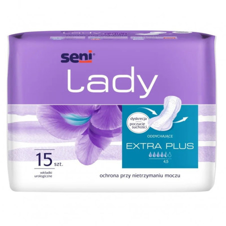 Wkładki urologiczne Seni Lady Extra Plus, 15 sztuk