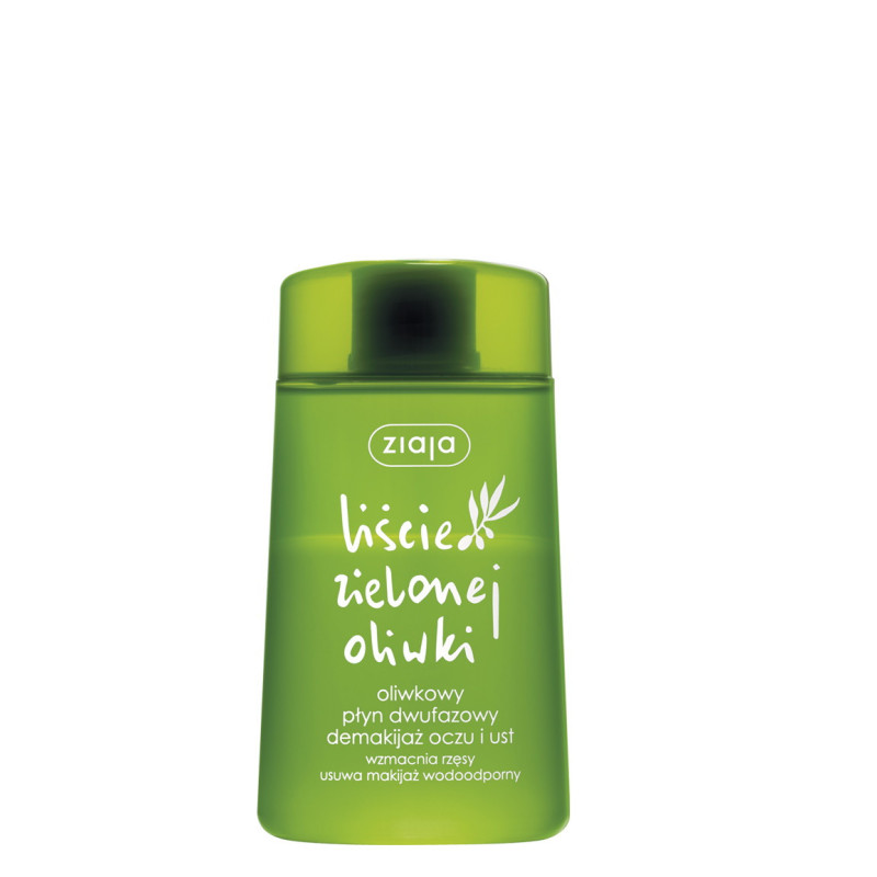 Ziaja Liście Zielonej Oliwki, oliwkowy płyn dwufazowy demakijaż oczu i ust, 120 ml