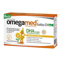 Omegamed Baby + D 6m+ kapsułki, 30 sztuk