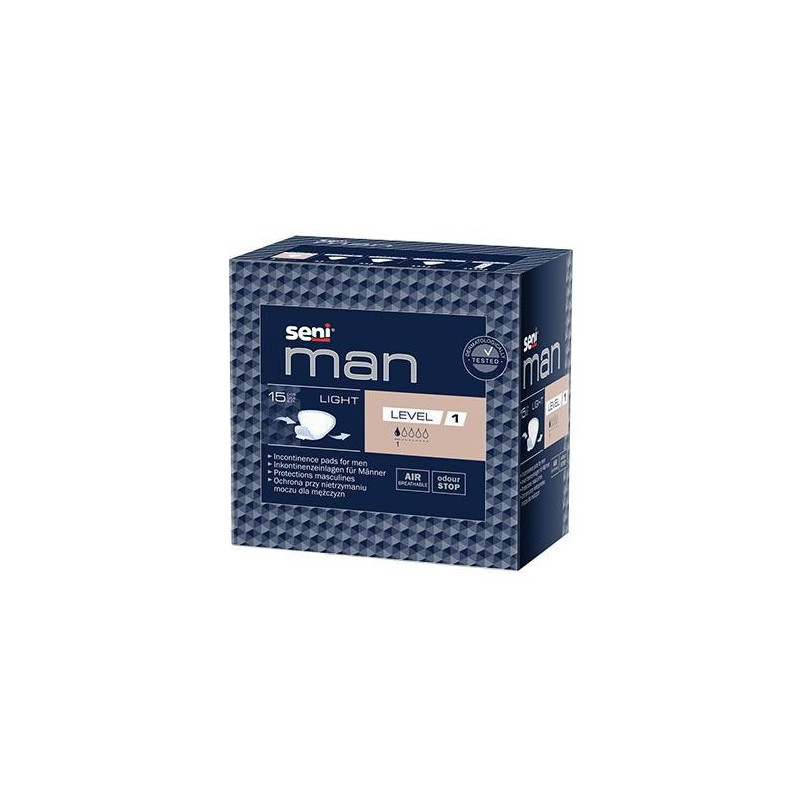 Seni Man Light Level 1 wkładki urologiczne, 15 sztuk