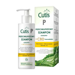 Cutis P szampon przeciwłupieżowy + CBD kannabidiol, 150 ml