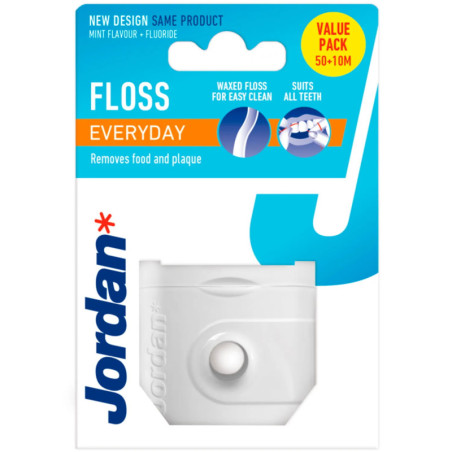 Jordan Everyday floss nić dentystyczna, 50+10 m
