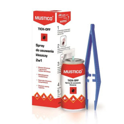 Mustico Tick-Off spray do usuwania kleszczy 2w1,8 ml
