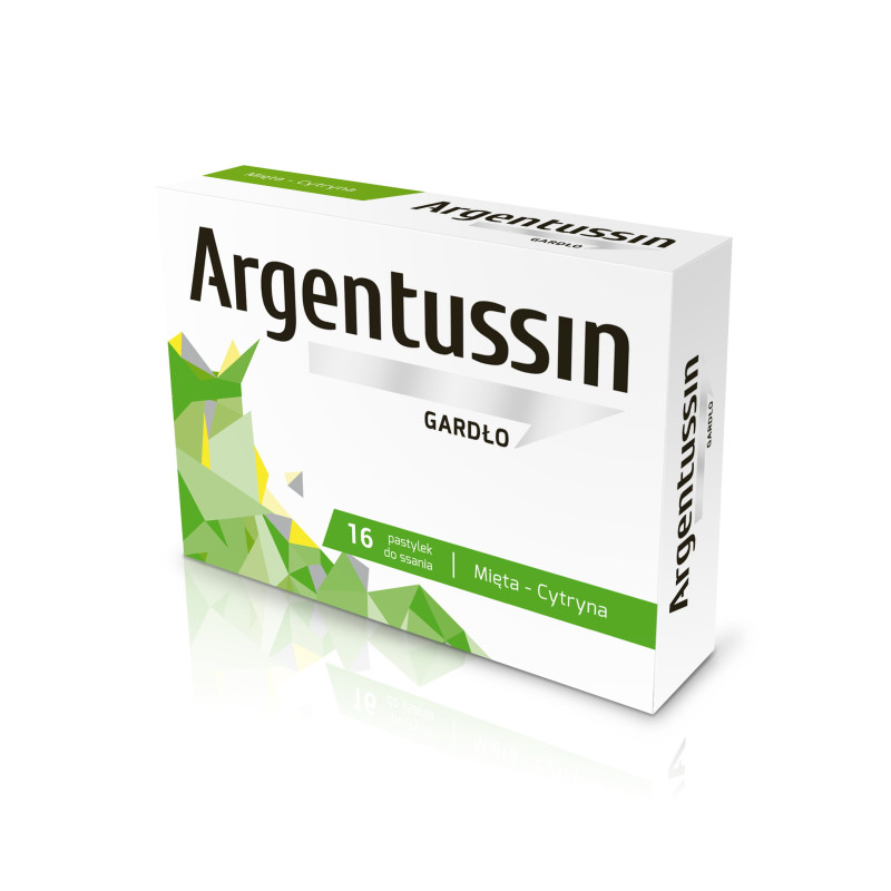 ArgenTussin Gardło miętowo-cytrynowy ,16 pastylek do ssania