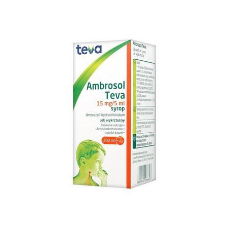 Ambrosol Teva 15 mg/5 ml, 200 ml