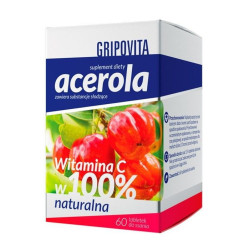 Acerola Gripovita, 60 sztuk, tabletki do ssania
