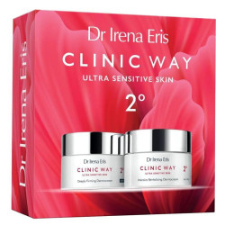 Clinic Way 2 Stopień Zestaw kosmetyków anti-aging do skóry wrażliwej, 50ml+50ml