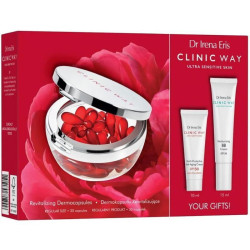 Clinic Way Zestaw Dermokapsułki (30 sztuk) + krem BB SPF50 Light Beige (15 ml) + krem SPF50 (10 ml)