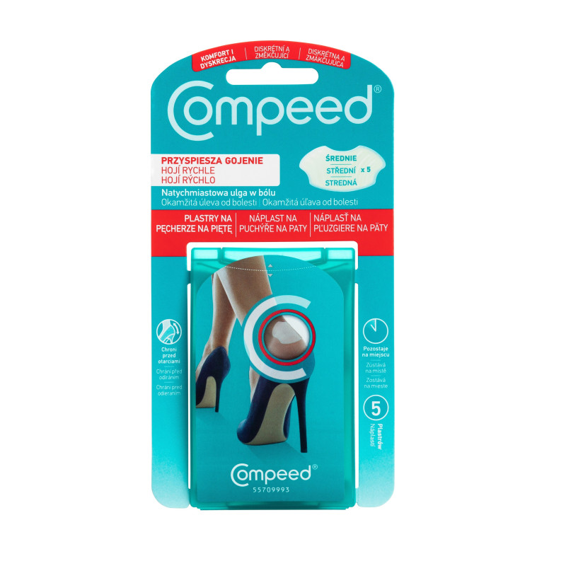 COMPEED plastry na pęcherze na piętę 5 sztuk