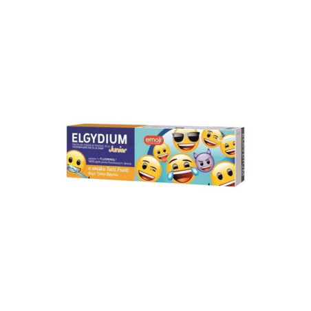 Elgydium Emoji Junior Tutti-Frutti, pasta do zębów dla dzieci, 50ml