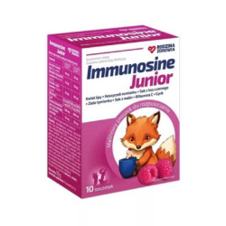 Rodzina Zdrowia Immunosine Junior malinowy, 10 saszetek