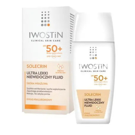 Iwostin Solecrin, Fluid Lekki Niewidoczny SPF50+, 40 ml