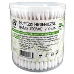 Patyczki higieniczne bambusowe, 200 sztuk