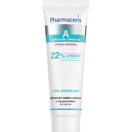 PHARMACERIS A LIPO-SENSILIUM ODŻYWCZY KREM LIPIDOWY z niacynamidem do twarzy, 50 ml