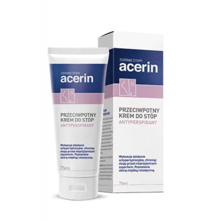 Acerin Perspirant krem na nadmierną potliwość stóp, 75 ml