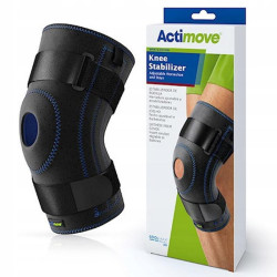 Actimove Orteza stawu kolanowego Z Regulowaną pelotą, czarna, rozmiar L, 1 sztuka