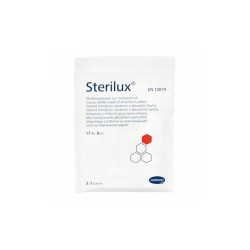 Sterilux Kompres jałowy 17N 8W 10 cm x 10 cm, 3 sztuki