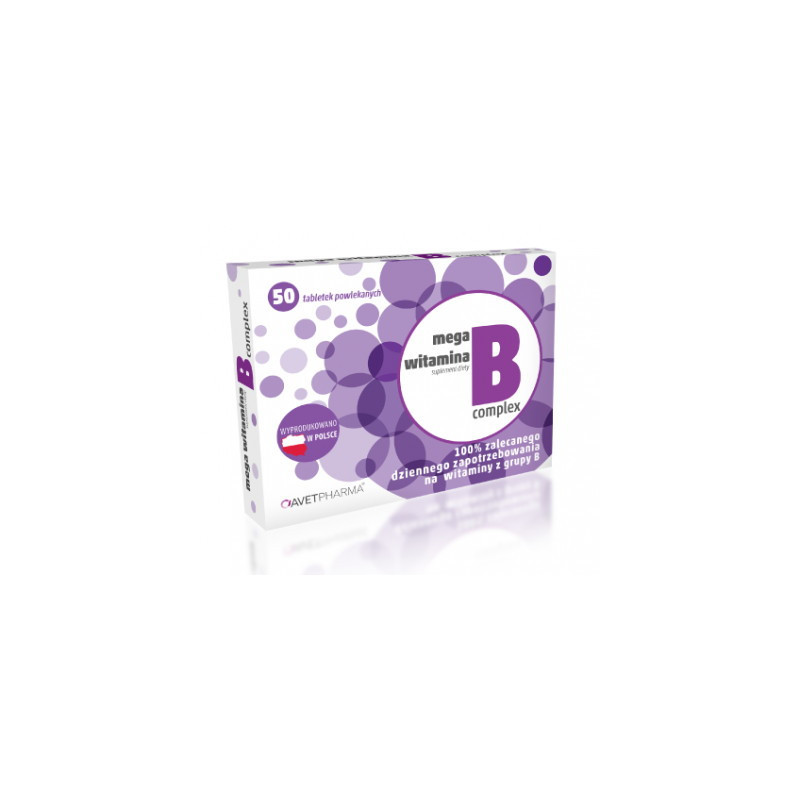 Vit. B Complex AVET, 50 tabletek