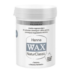 Wax Henna, włosy ciemne, maska,  240 ml