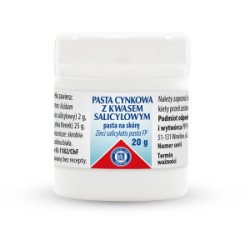 Pasta cynkowa z kwasem salicylowym, 20 g