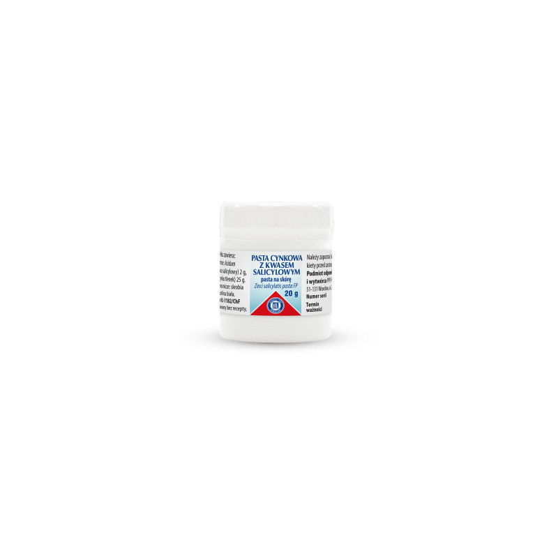 Pasta cynkowa z kwasem salicylowym, 20 g