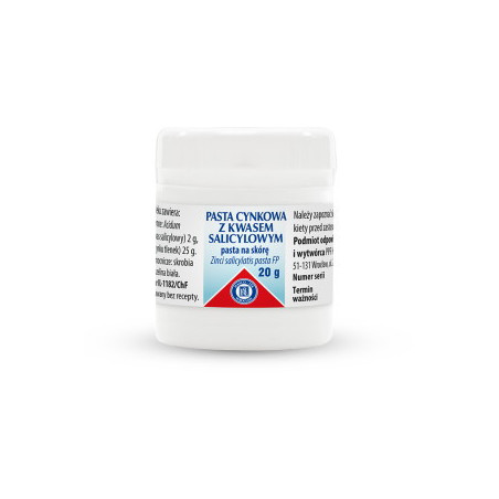 Pasta cynkowa z kwasem salicylowym, 20 g