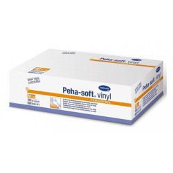 Peha-soft Vinyl Rękawice winylowe, niejałowe, bezpudrowe rozmiar M, 100 sztuk