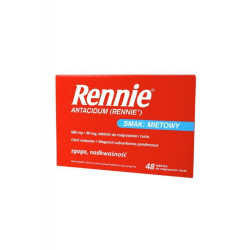 Rennie Antacidum 680 mg + 80 mg, 48 tabletek