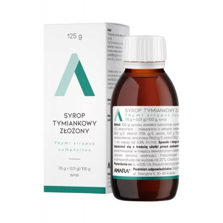 Amara Syrop tymiankowy złożony, 125 g