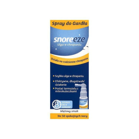 Snoreeze Spray do gardła przeciw chrapaniu, 23,5 ml