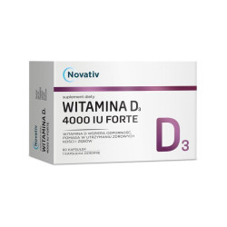 Novativ Witamina D3 4000 IU Forte, 60 kapsułek
