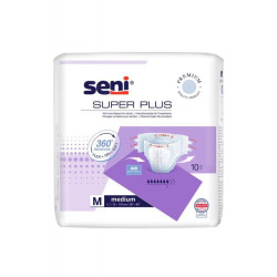 Seni Super Plus, pielucho-majtki dla dorosłych, rozmiar M, 10 sztuk
