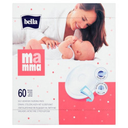 Bella Mamma Wkładki laktacyjne z przylepcem, 60 sztuk