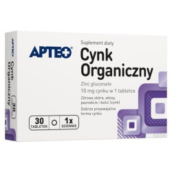 Cynk organiczny APTEO, 30 tabletek