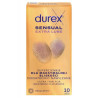 Durex Sensual Extra Lube, prezerwatywy super cienkie dodatkowo nawilżone, 10 sztuk