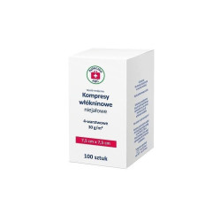 Apteczka ABC Kompresy włókninowe niejałowe 30 g/m², 7,5 cm x 7,5 cm, 4- warstwowe, 100 sztuk