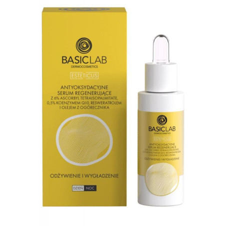 BasicLab Antyoksydacyjne serum regenerujące, 30 ml