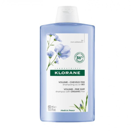 Klorane Szampon z organicznym lnem, 400 ml