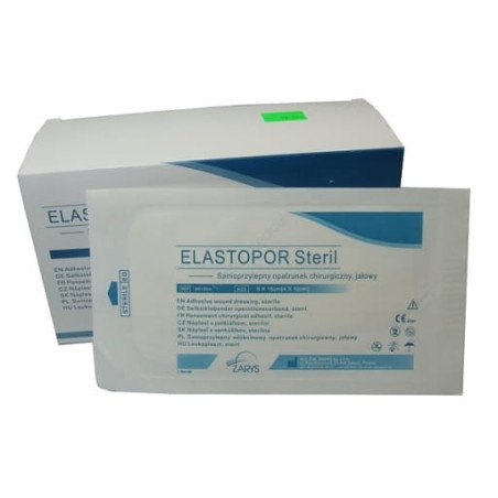 Opatrunek Elastopor STERIL, 10cm x 15cm, 30 sztuk