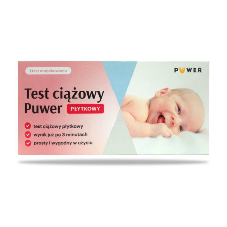 Test ciążowy PUWER płytkowy, 1 sztuka