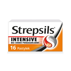 Strepsils Intensive bez cukru, 16 pastylek