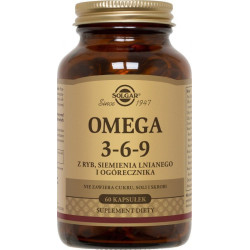 SOLGAR Omega 3-6-9, 60 kapsułek