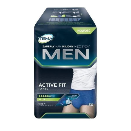 TENA Men pants plus Medium majtki, 30 sztuk