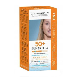 DERMEDIC SUNBRELLA Krem SPF 50 do skóry naczynkowej, 50 ml