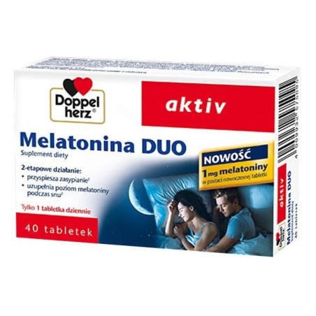 Doppelherz aktiv Melatonina DUO, 40 tabletek